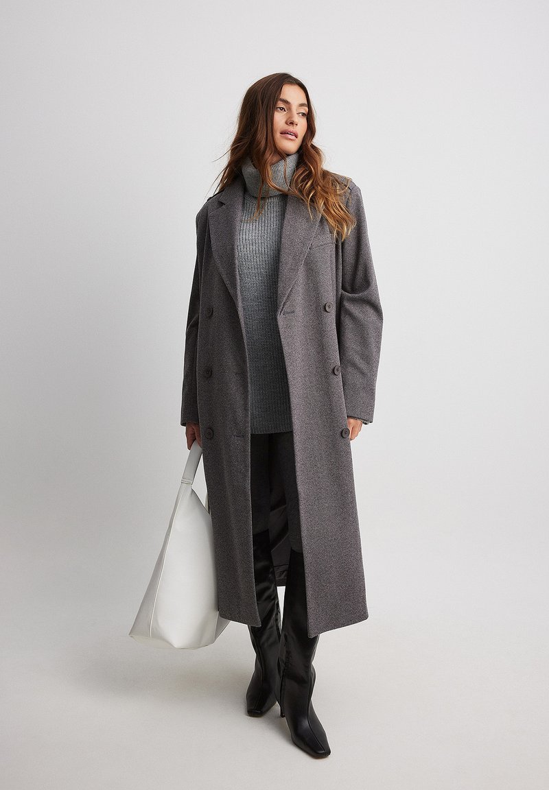 NA-KD Trenchcoat grijs