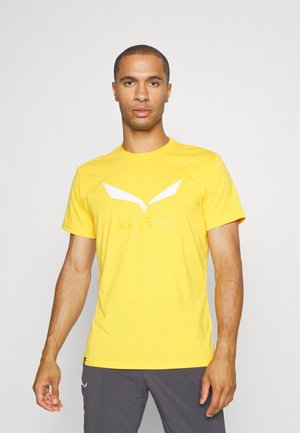 SOLIDLOGO DRY - Print T-shirt - gold melange