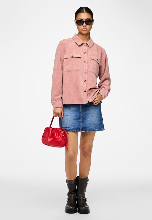 PCEFFI SHIRT - Button-down blouse - ash rose2