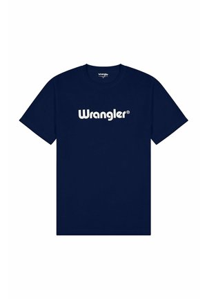 LOGO - T-shirt med print - navy