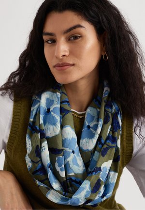 Seasalt Cornwall, SEASALT CORNWALL MAY GARLAND CIRCLE SCARF - Κλειστό κασκόλ - green - spring pansy seagrass