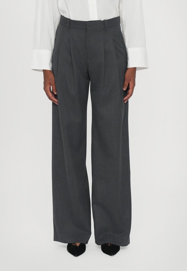 CAMILLE - Trousers - antrecite melange