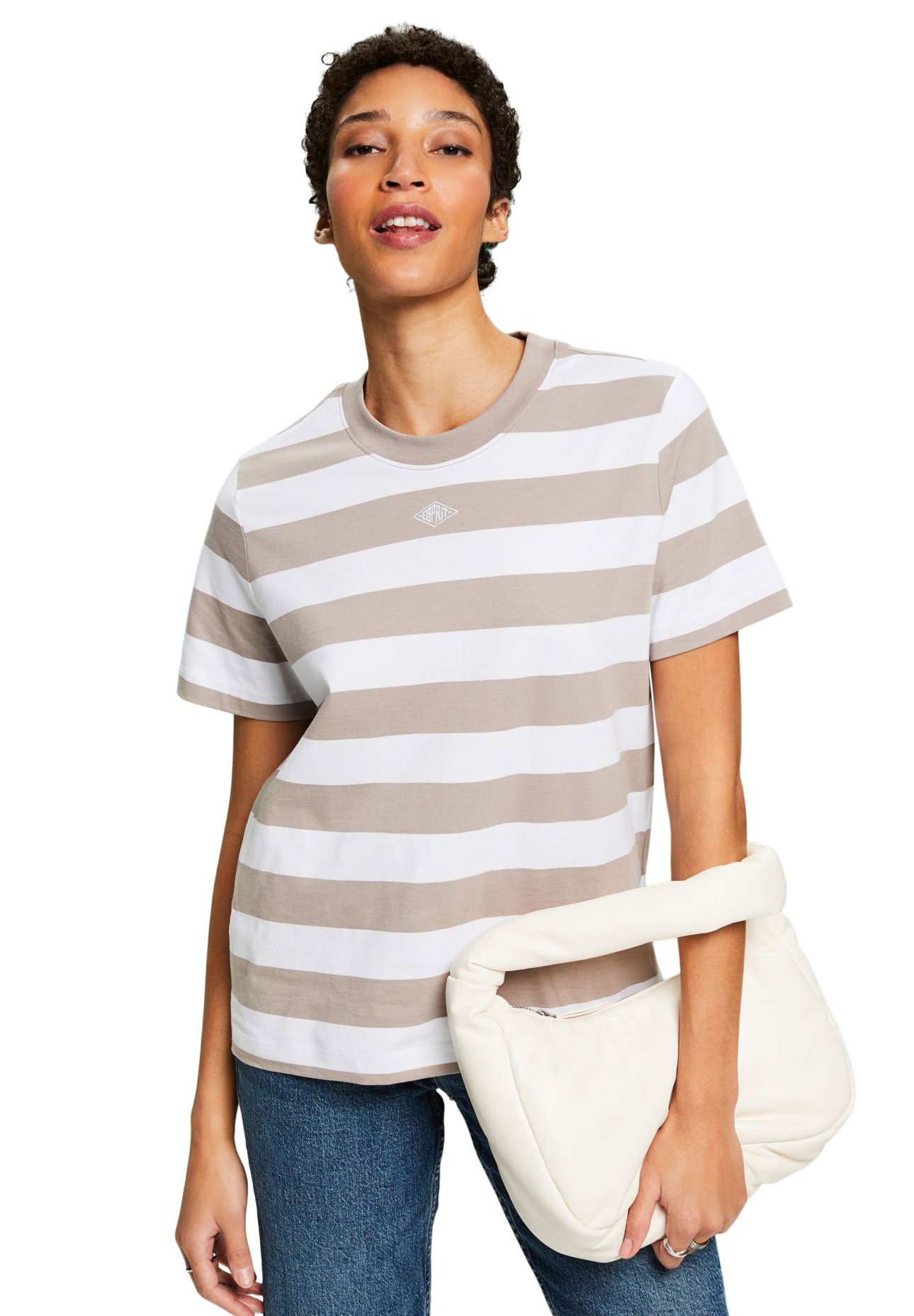 ESPRIT 023ee1k331 T-Shirt, 100/bianco, XXS Donna