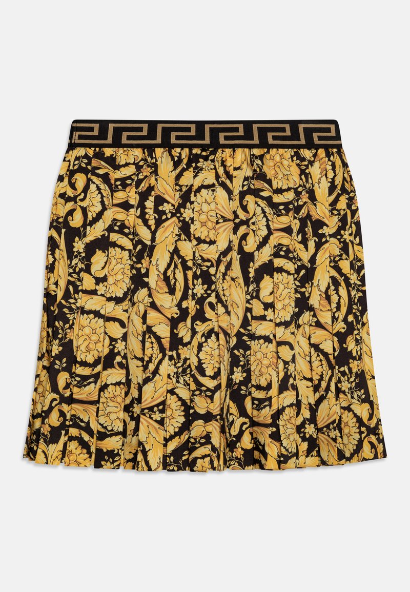 Versace SKIRT BAROCCO KIDS Pleated skirt nero/oro/black