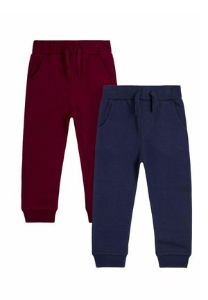 REGULAR FIT - 2-PACK JOGGERS   - Tepláky - burgundy red