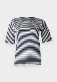 STRIPED CREW NECK - Print T-shirt - off white/navy