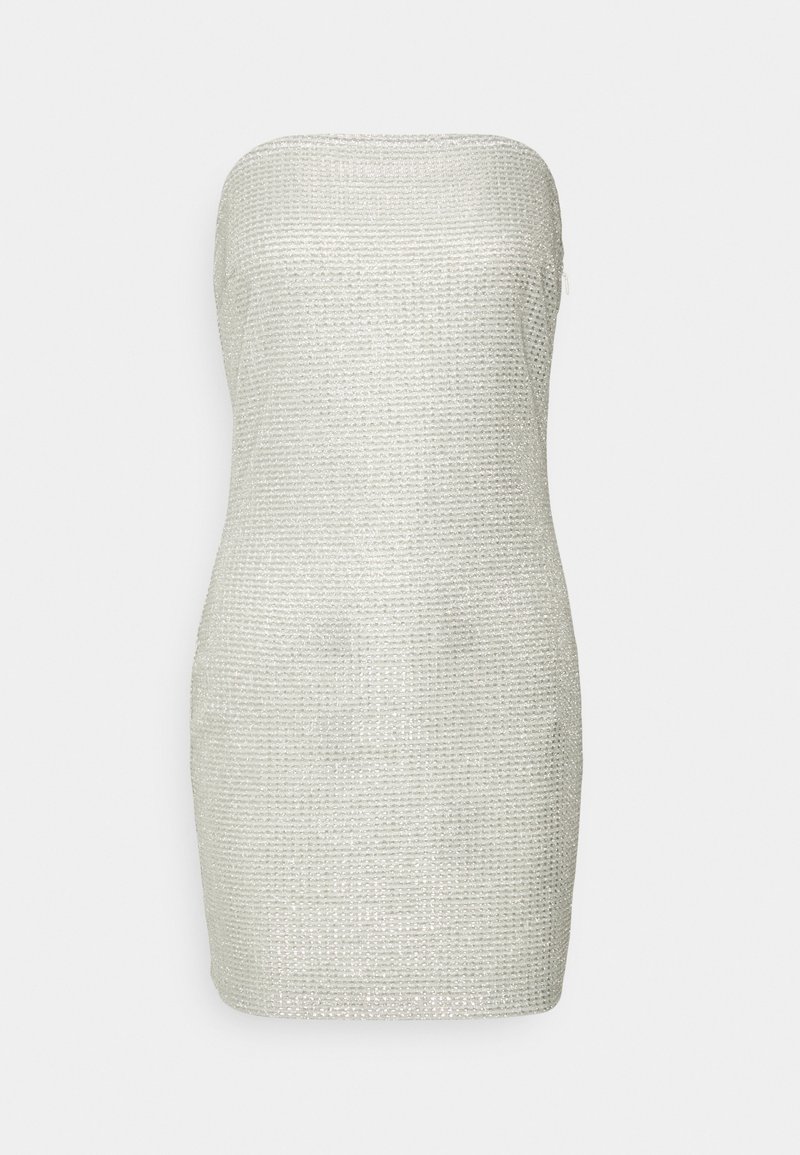 Noisy May Cocktailjurk zilverkleurig Noisy May Cocktailjurk zilverkleurig