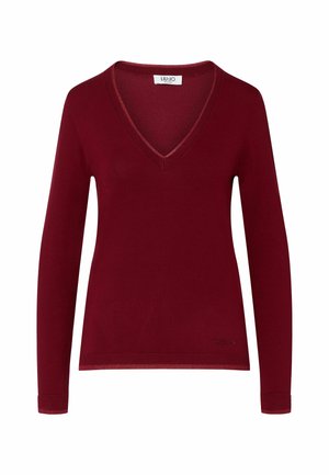 LIU JO, LIU JO V-NECK SWEATER - Pullover - red
