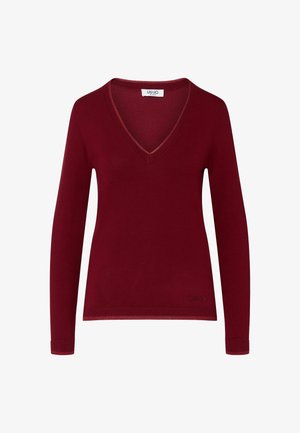 LIU JO, LIU JO V-NECK SWEATER - Pullover - red