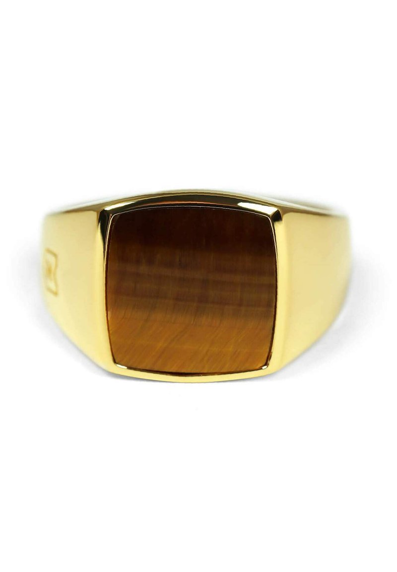 Herren Halsketten | Sprezzi Fashion HERREN GOLD SIEGELRING 925 TIGERAUGE STEIN ECKIG Ring gold/goldfarben - VY30172 Herren Halsketten | Sprezzi Fashion HERREN GOLD SIEGELRING 925 TIGERAUGE STEIN ECKIG Ring gold/goldfarben - VY30172