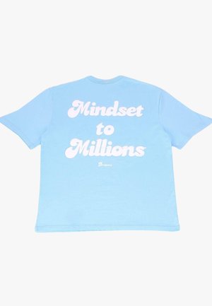 Dropsize HEAVY MINDSET - T-Shirt print - baby blue