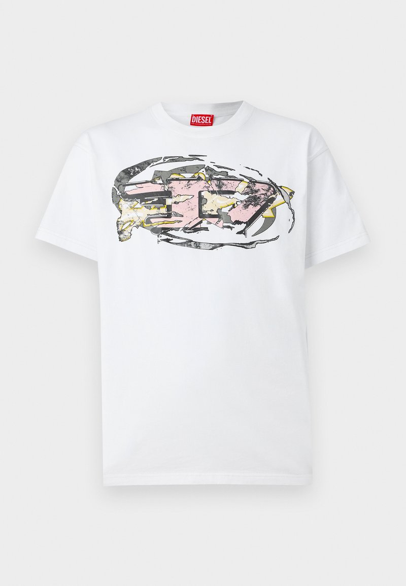 Diesel T-shirt print wit