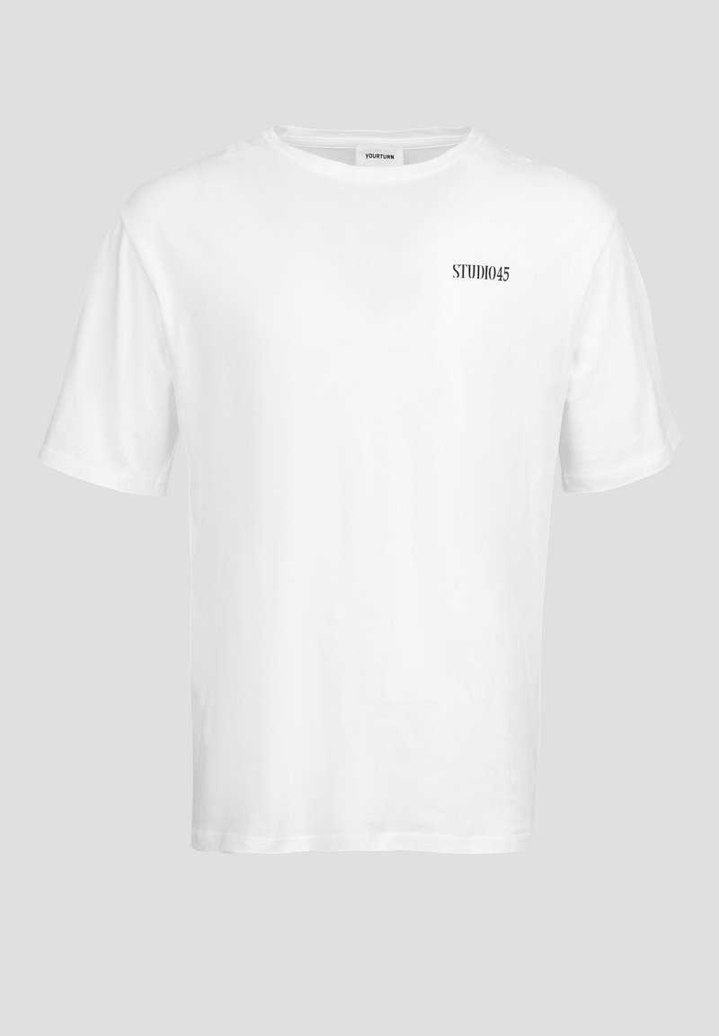 YOURTURN T-shirt print wit YOURTURN T-shirt print wit