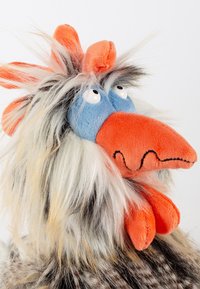 sigikid TOUR DE POULE KIKERIKI KOLLEKTION - Cuddly toy - grau blau orange