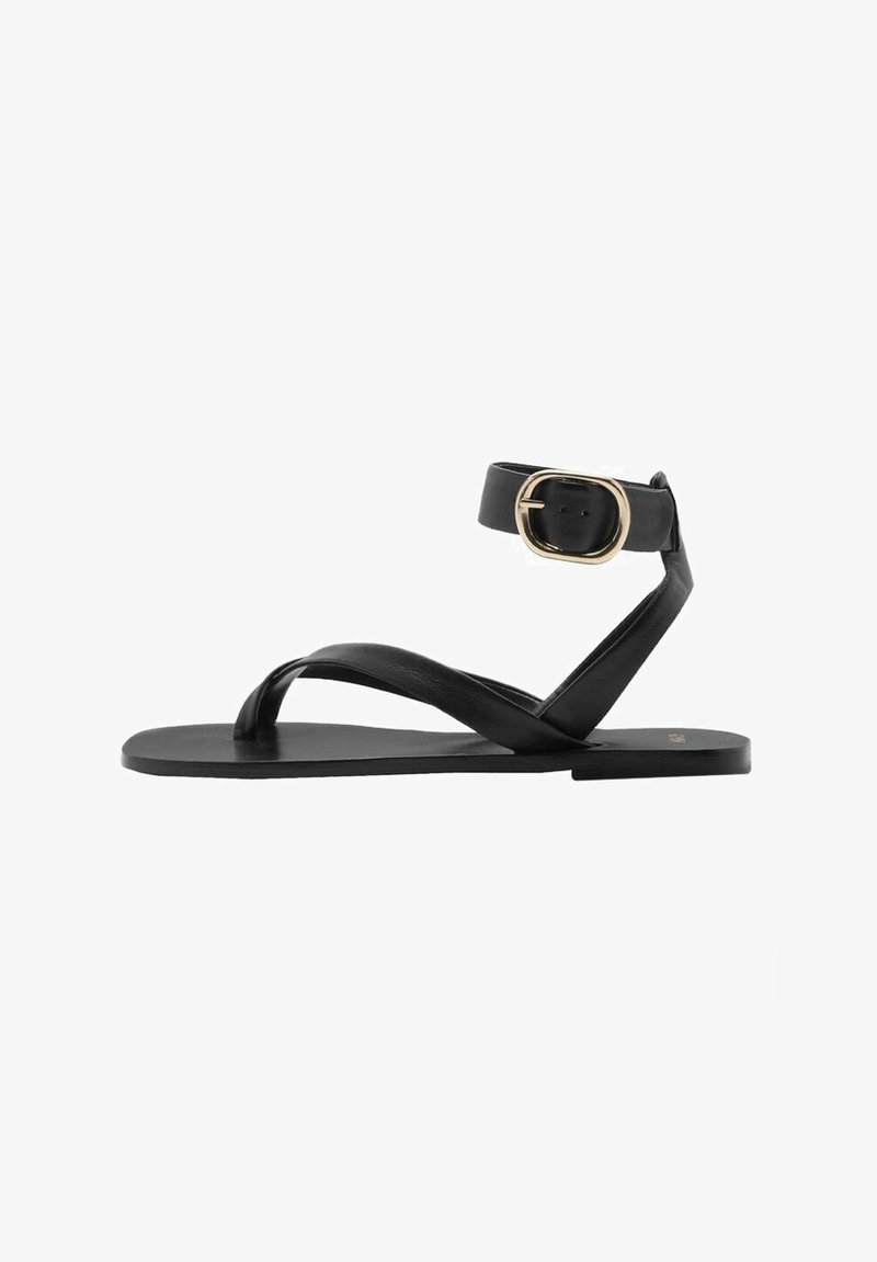 Mango Sandalias tobilleras - black