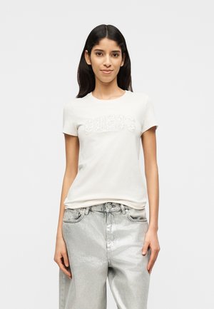 LOGO TEE - T-shirt con stampa - cream white