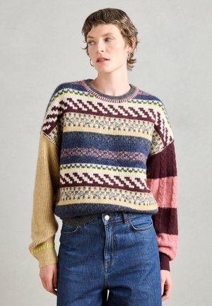 BLOCKED FAIR ISLE - Pullover - multi-coloured