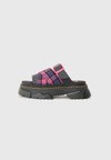 MATTISON - Platform sandals - black/pink