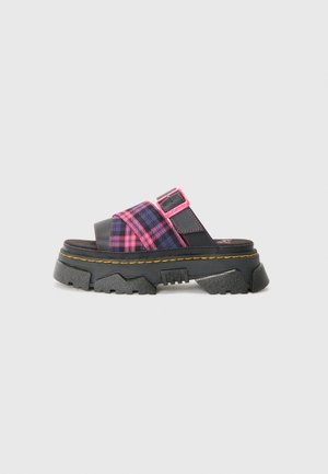 MATTISON - Platåsandaler - black/pink