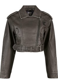 Veste en similicuir - black