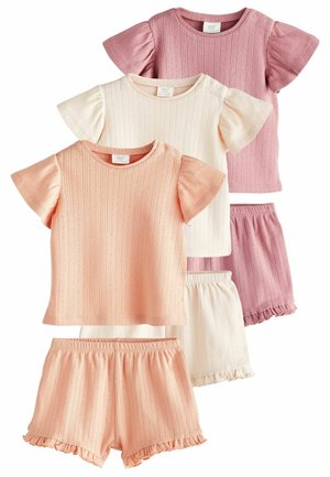 6 PIECE SET - REGULAR FIT - Potiskana majica - pink pointelle