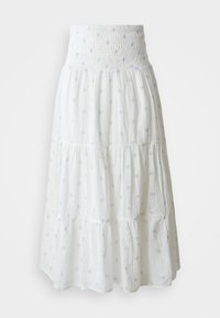 SKIRT - Jupe longue - white/blue