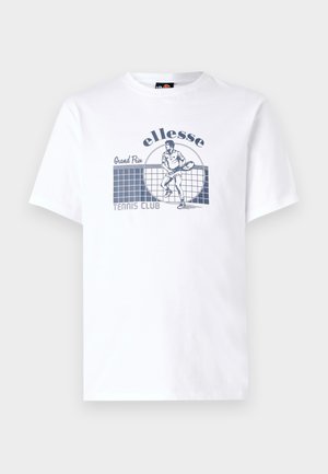 Ellesse GRANDPRIX TEE - Print T-shirt - white