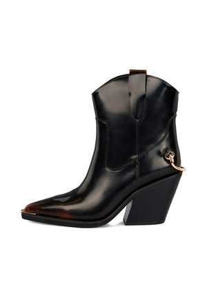 Botines de tacón - marrón jaspeado