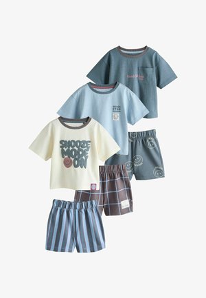 Next, REGULAR FIT - SHORT PYJAMAS 3 PACK . - Pyjama set - grey ecru slogan
