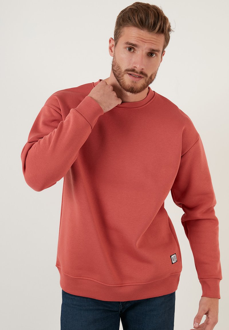 Buratti REGULAR FIT - Sweatshirt - light red/hellrot - Zalando.de