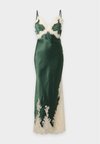 JULIETTA CUTAWAY TRIM SLIP DRESS - Robe de soirée - dark fern/biscotti
