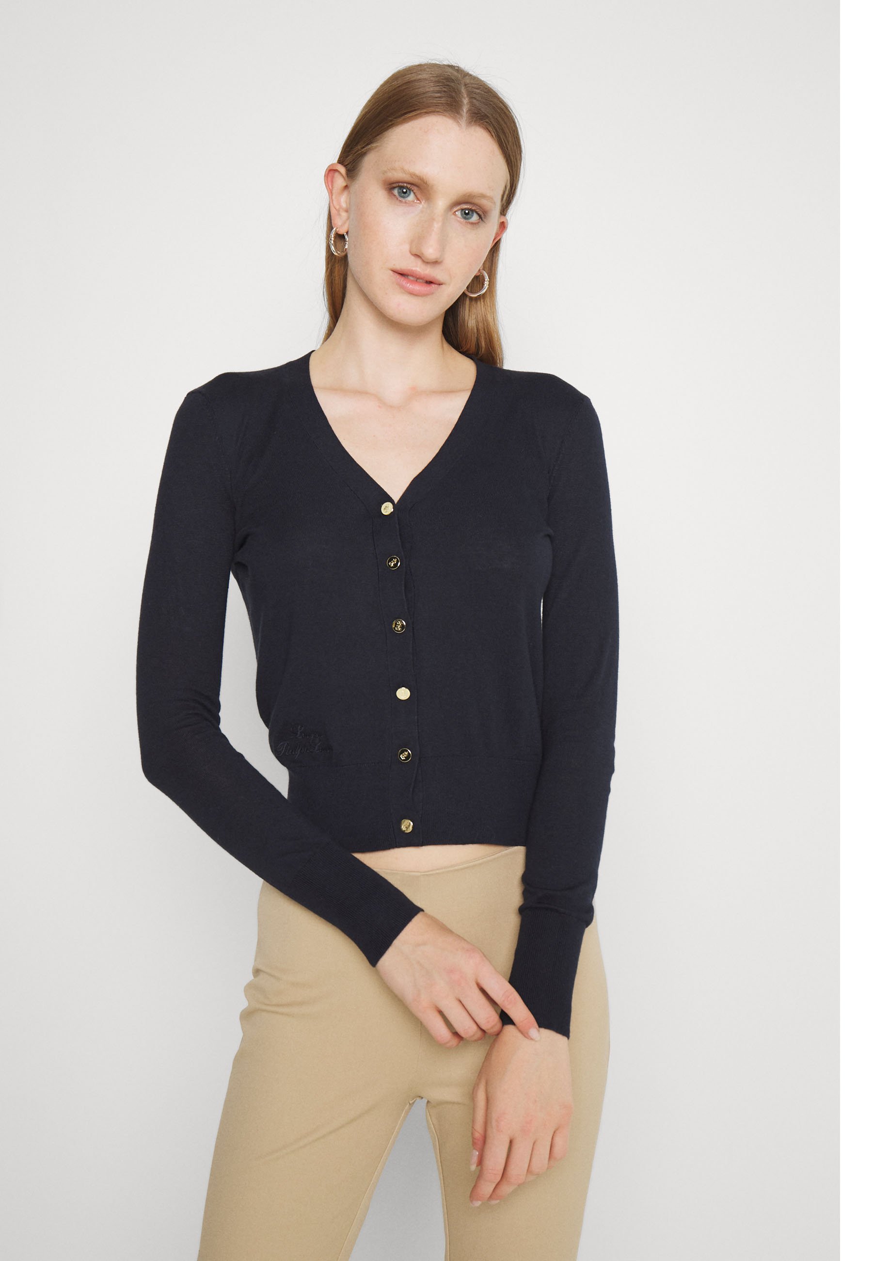ralph lauren black cardigan