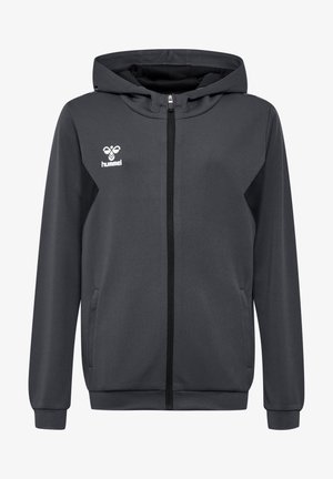 HMLAUTHENTIC PL ZIP HOODIE  - Træningsjakke - asphalt