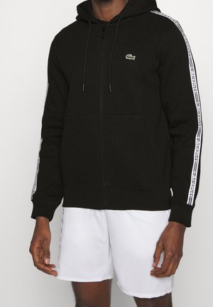 Felpa con zip - black