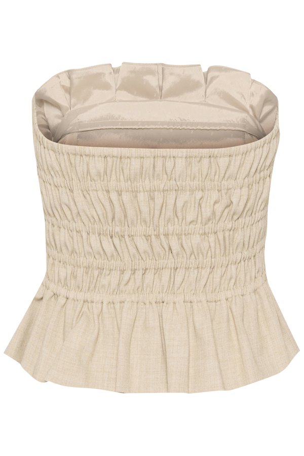 DECY CORSET - Top - light sand melange2