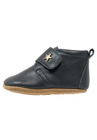 Chaussons Bébé Bisgaard Baby Star - Cuir Naturel, Semelle Antidérapante, Scratchs Réglables, Taille 22 EU