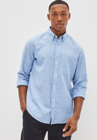 Next LINEN BLEND ROLL SLEEVE SHIRT - Koszula