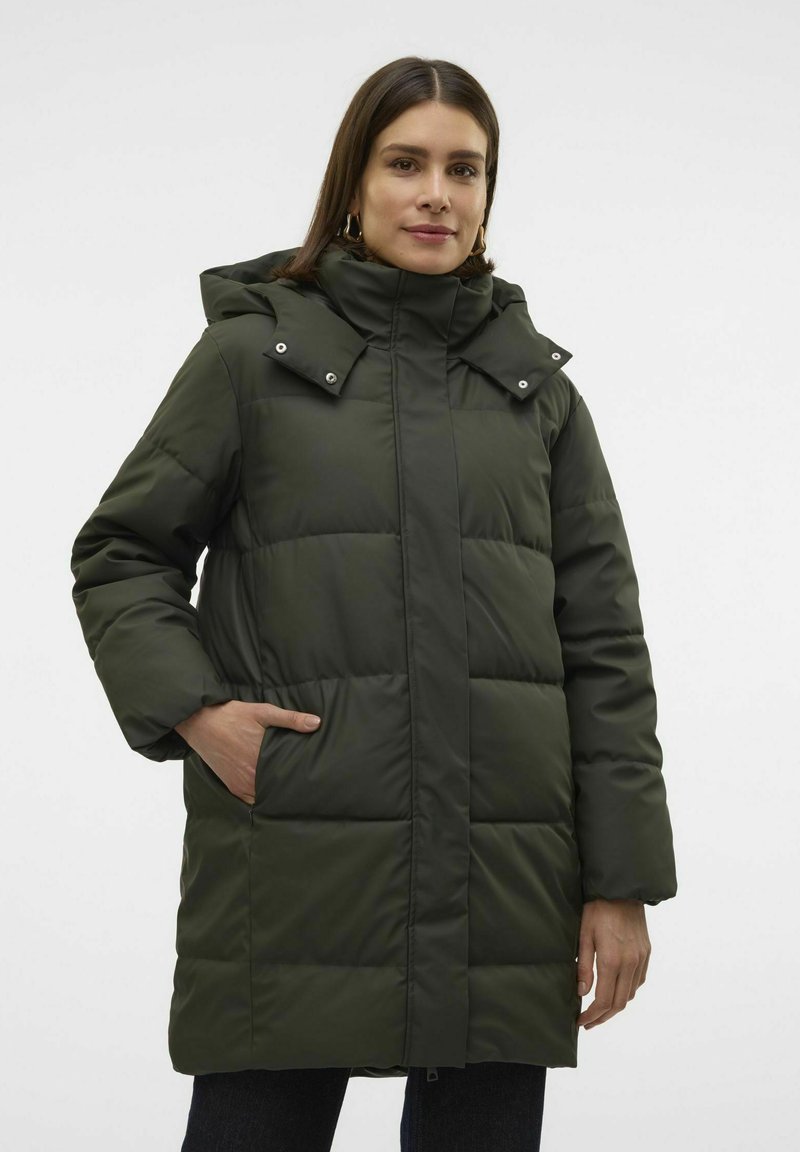 Vero Moda VMGRETAKYLIE COATED NOOS - Abrigo de invierno - peat