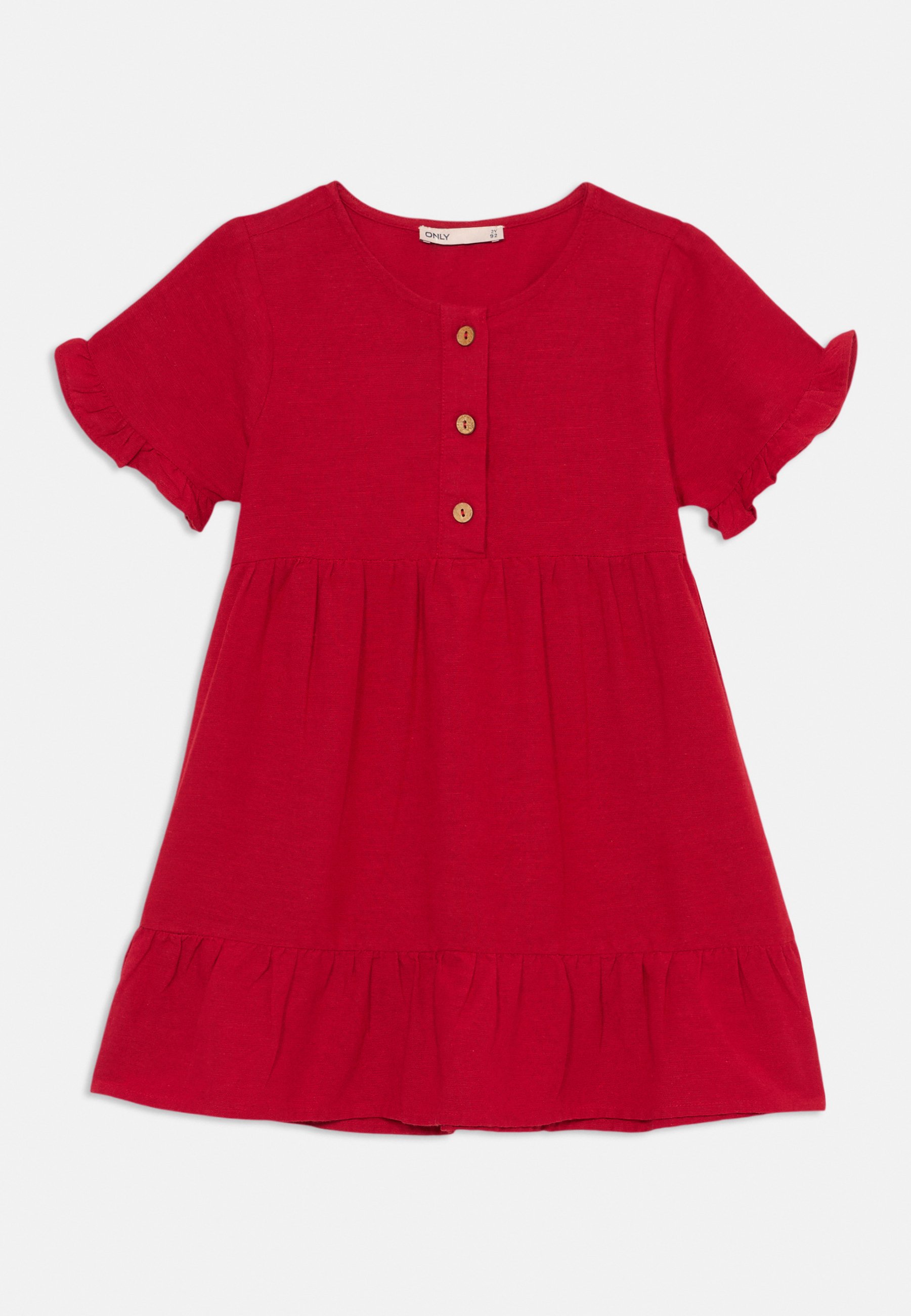 ONLY MINI KMGANNABELL DRESS Jurk equestrian red/rood