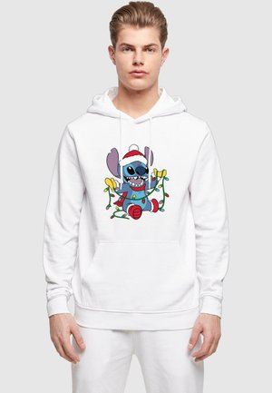 LILO AND STITCH - CHRISTMAS LIGHTS  - Hoodie - white