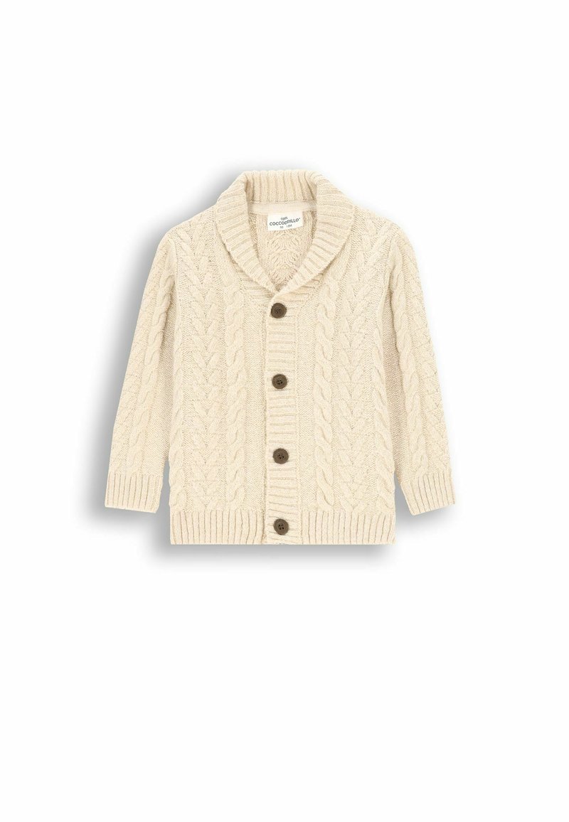 Coccodrillo SWETER ROZPINANY beżowy