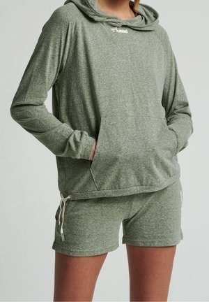 Hoodie - mottled brown