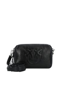 Pinko CARRIE CAMERA BAG CLASSIC - Schoudertas - limo black/brushed silver