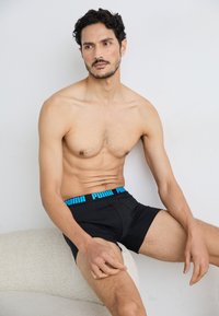 Puma - MEN EVERYDAY BOXER 4 PACK  - Trunks - blue/black Thumbnail Image 1