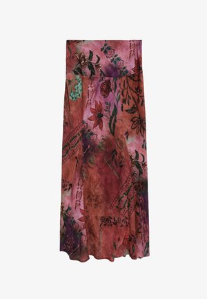 Scalpers, SCALPERS SCPATCH PRINT SKIRT - Falda acampanada - purple