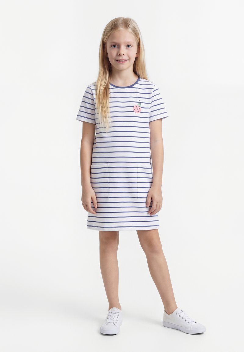 Friboo 2 PACK - Vestido ligero - off-white/dark blue