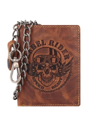 REBEL RIDER BIKER - Monedero - brown
