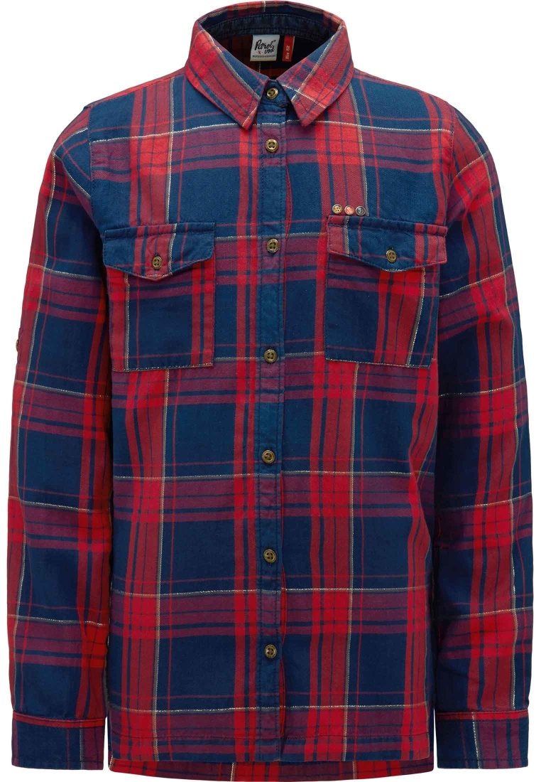 Petrol Industries Overhemdblouse blauwgrijs Petrol Industries Overhemdblouse blauwgrijs