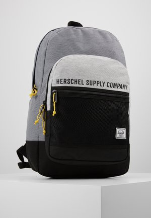 KAINE - Mochila - mid grey crosshatch/light grey crosshatch/black