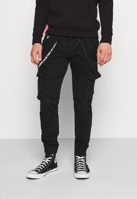 Alpha Industries - UTILITY PANT - Pantalon cargo - black Image miniature 1